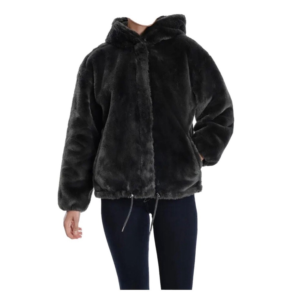 NWT Lucky Brand Women's Faux Fur hooded Jacket